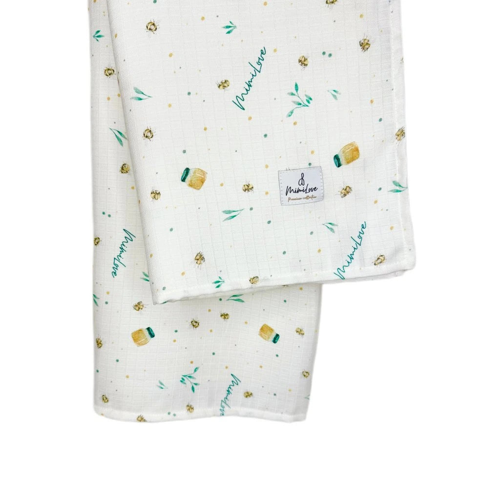 Musselin-Mullwindel 100 x 100 cm Honig