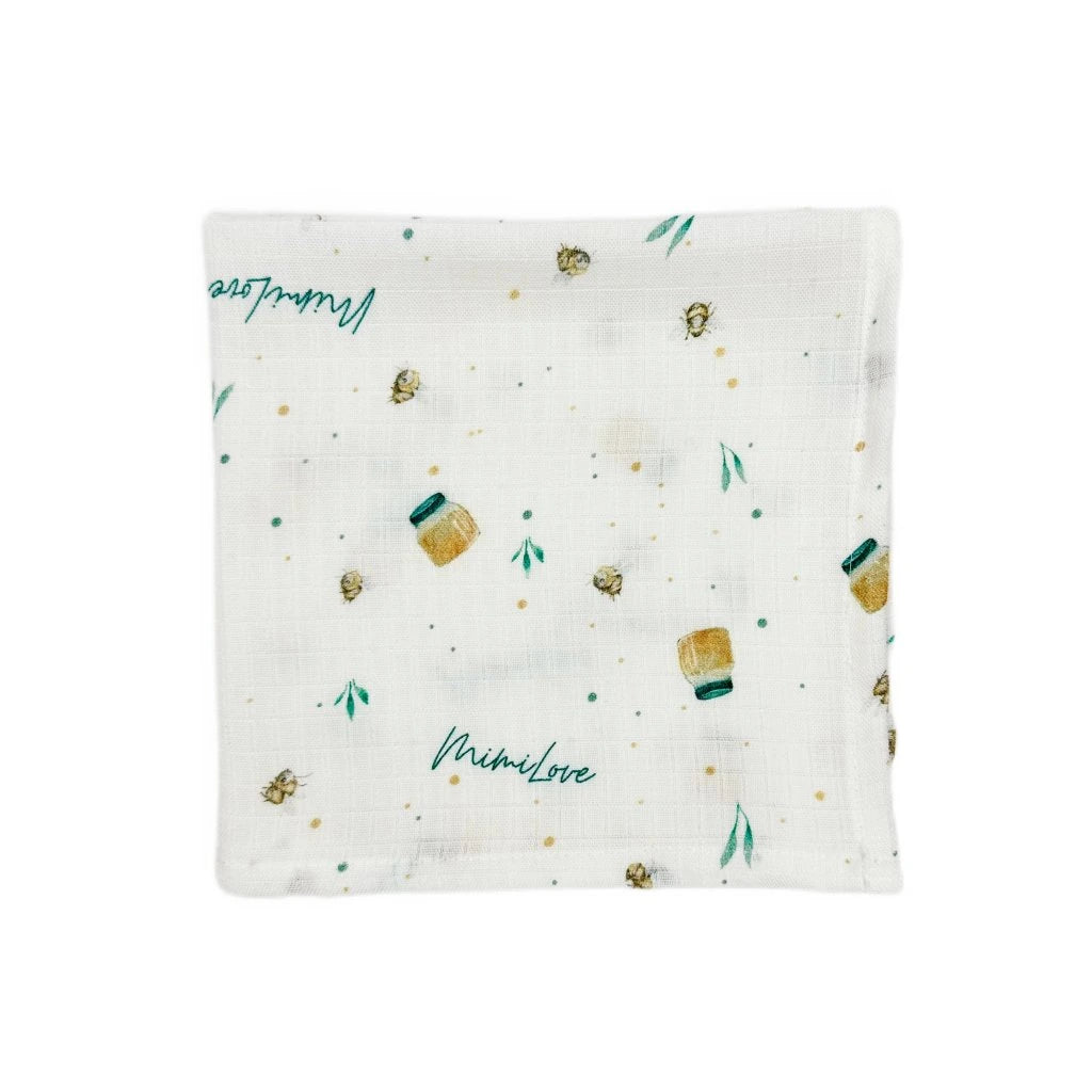 Baumwoll-Musselinwindel 40 x 40 cm Honig