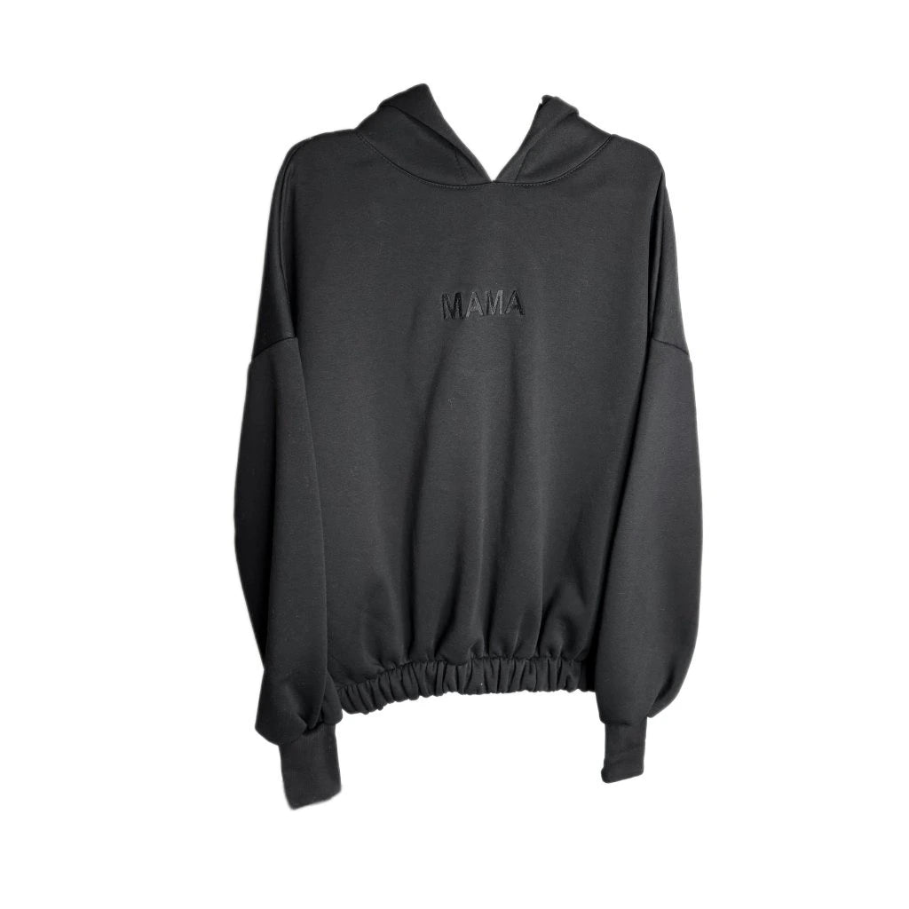Damen Hoodie Trendy MAMA Schwarz