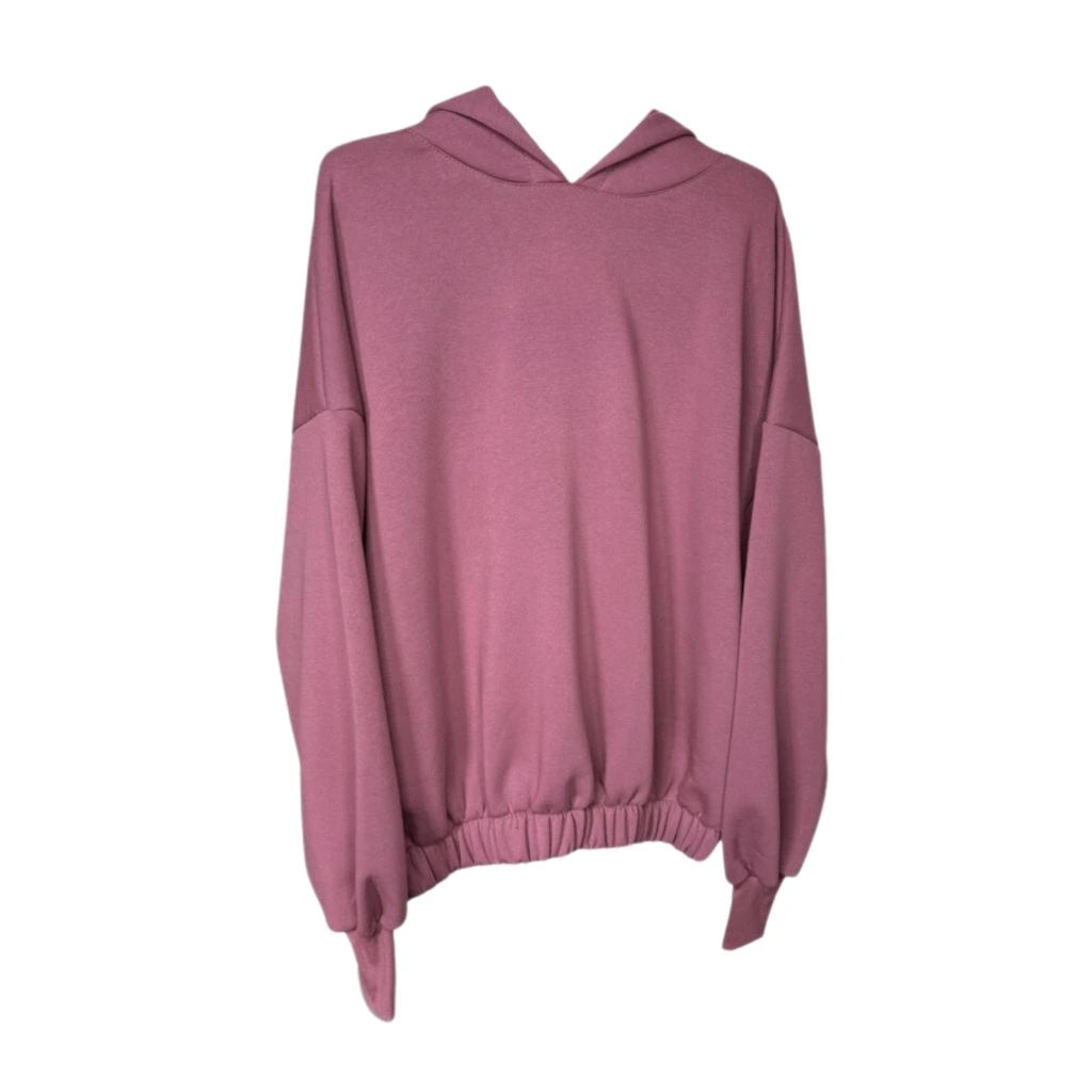 Damen Hoodie Trendy Pfingstrosa