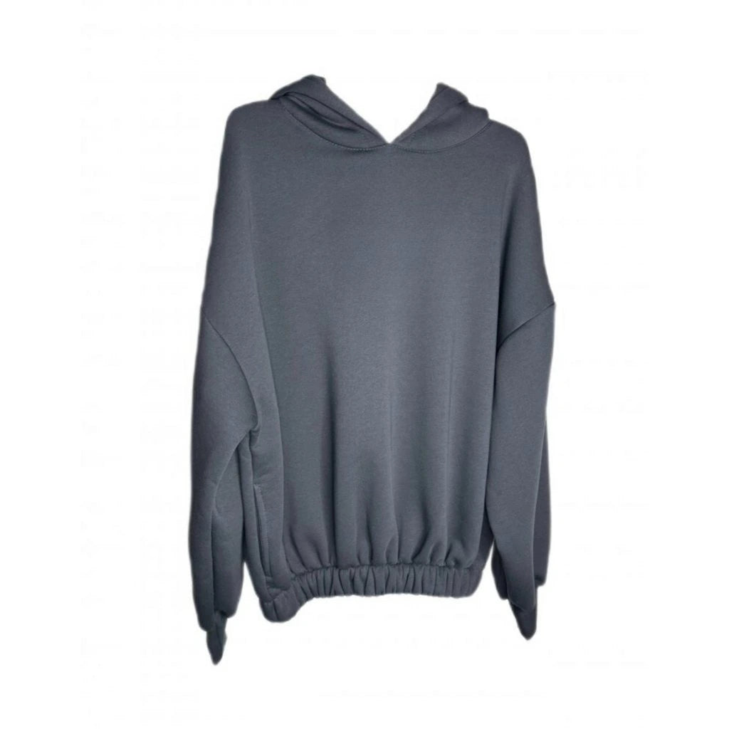 Damen Hoodie Trendy Graphit