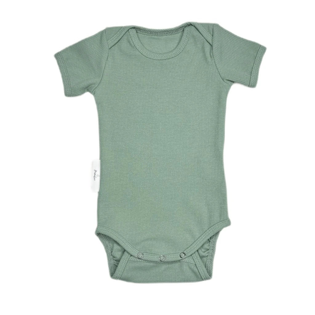 Baby Kurzarmbody Salbei