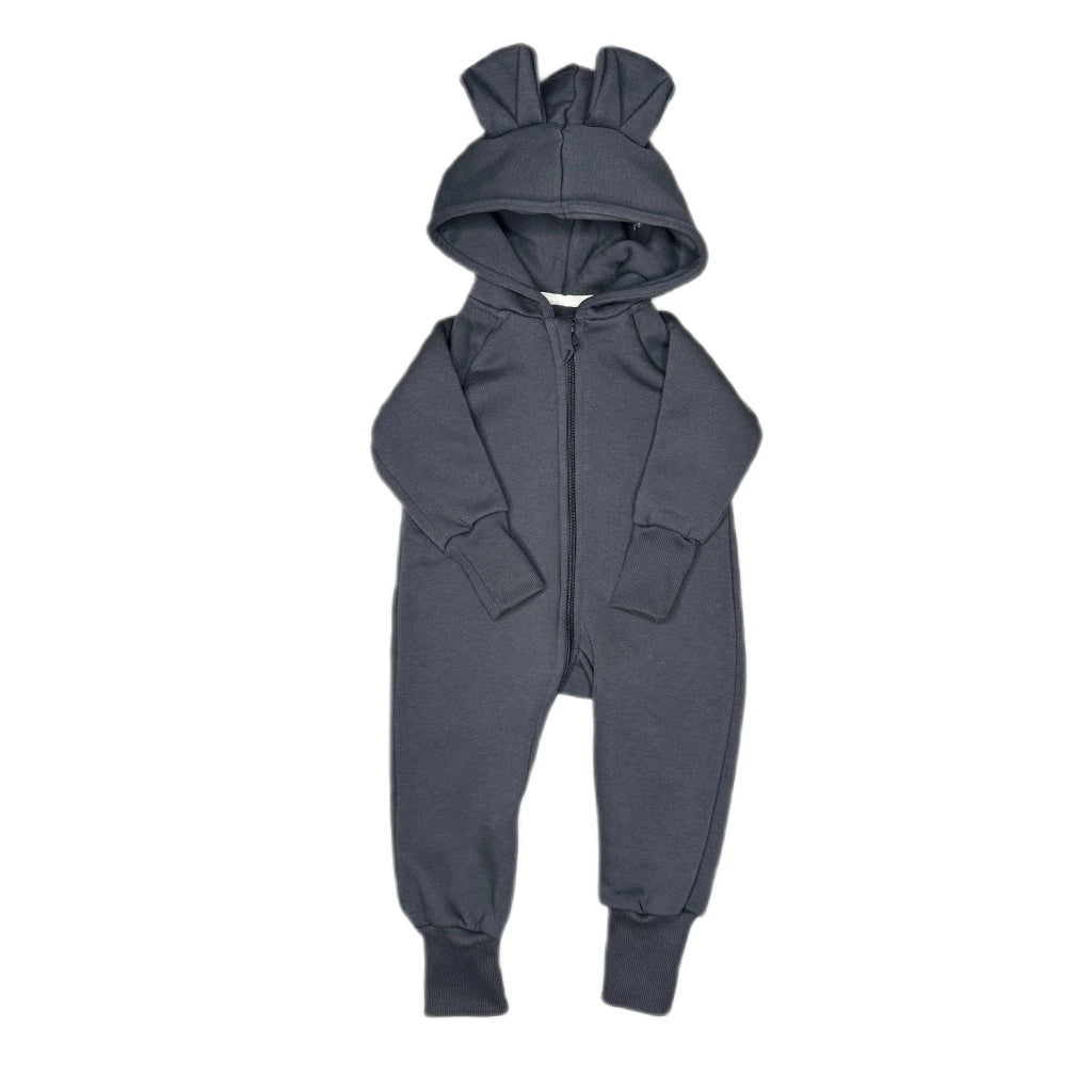 Kinder-Overall TEDDYBÄR 3 - 5 Jahre - Graphit