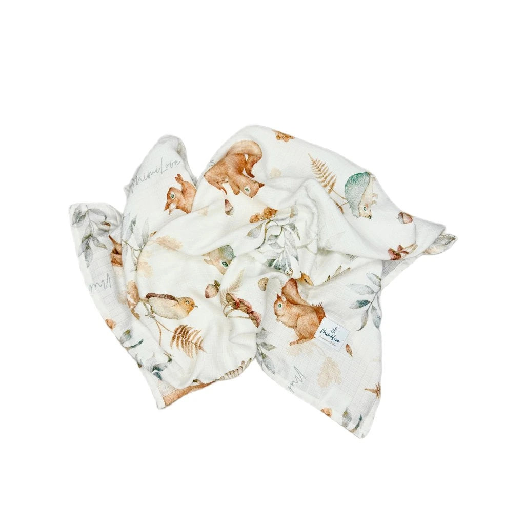 Musselin-Mullwindel 75 x 75 cm Magischer Herbst