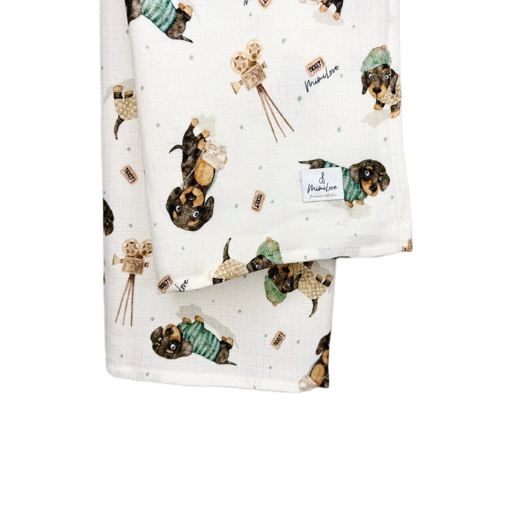 Musselin-Mullwindel 100 x 100 cm Hunde