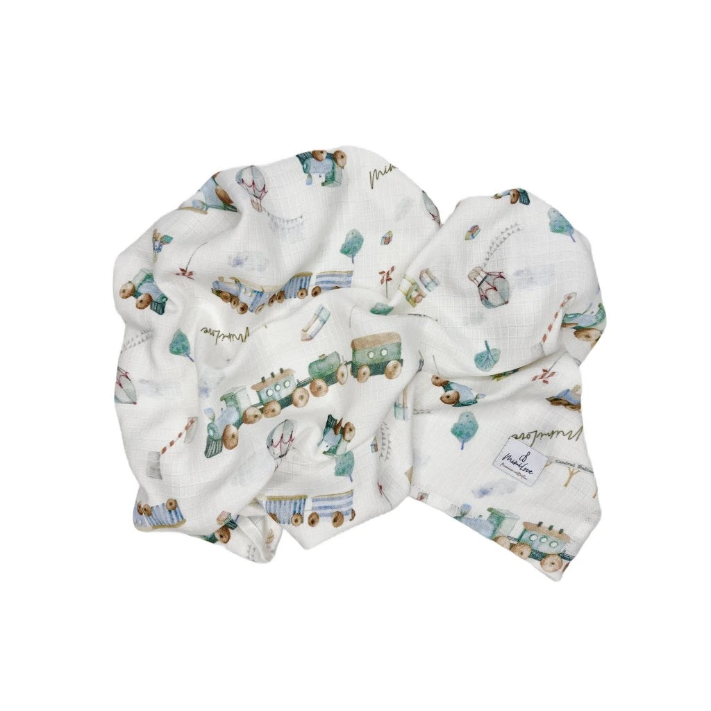 Musselin-Mullwindel 75 x 75 cm Züge White