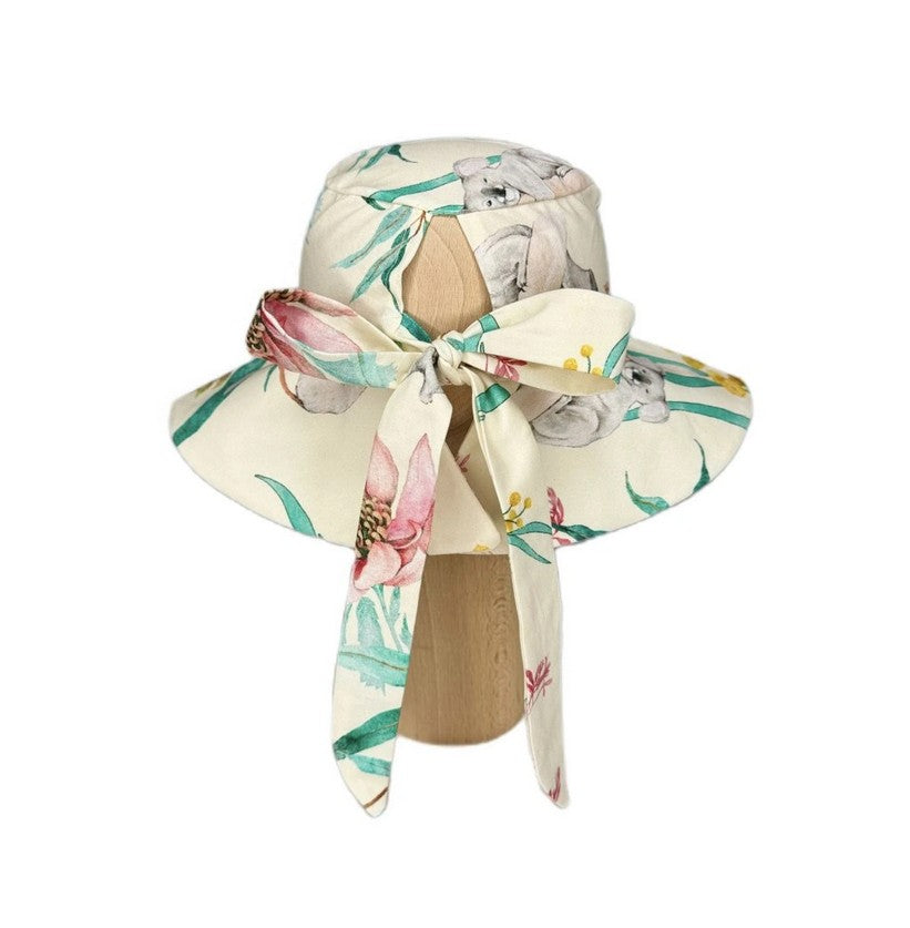 Baumwollhut mit Schleife - Australian Summer Nude