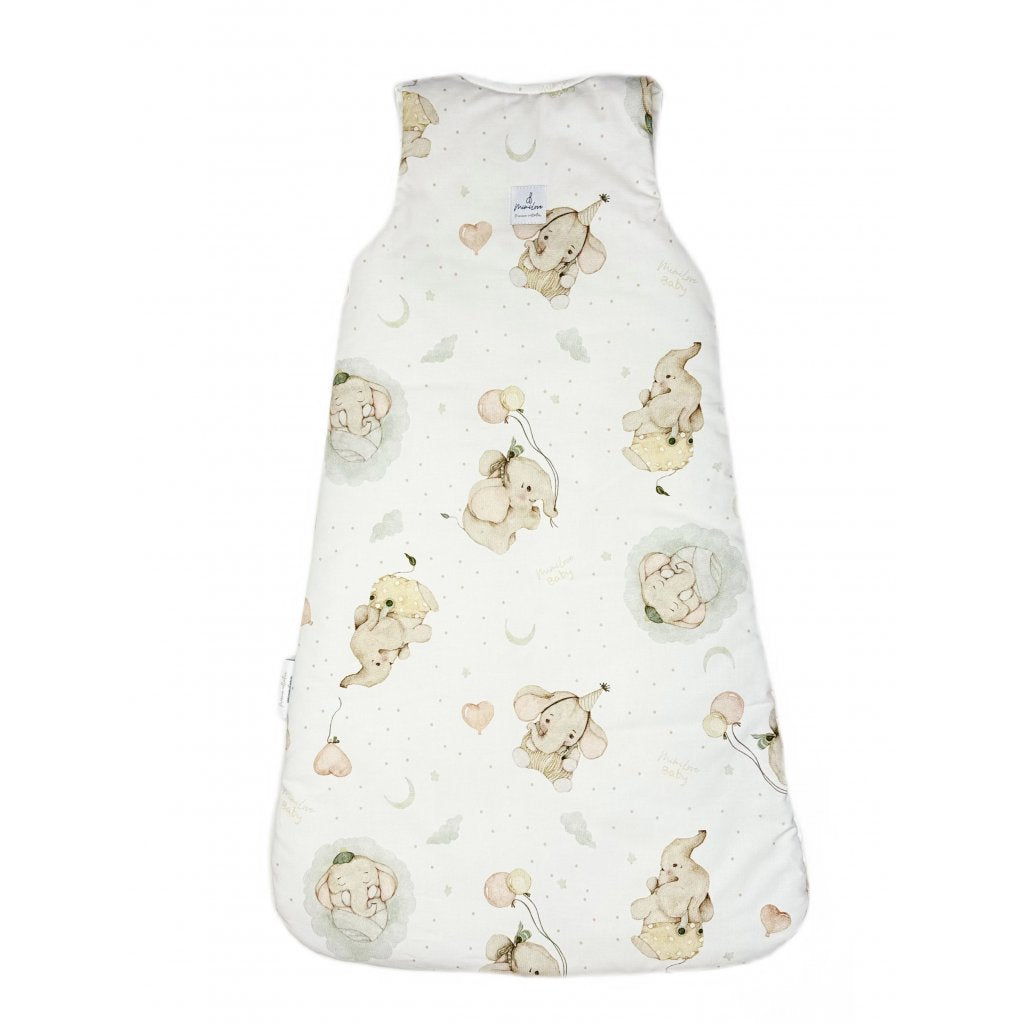 Baumwoll-Schlafsack für Kinder 04 - 18 Monate - Elefanten