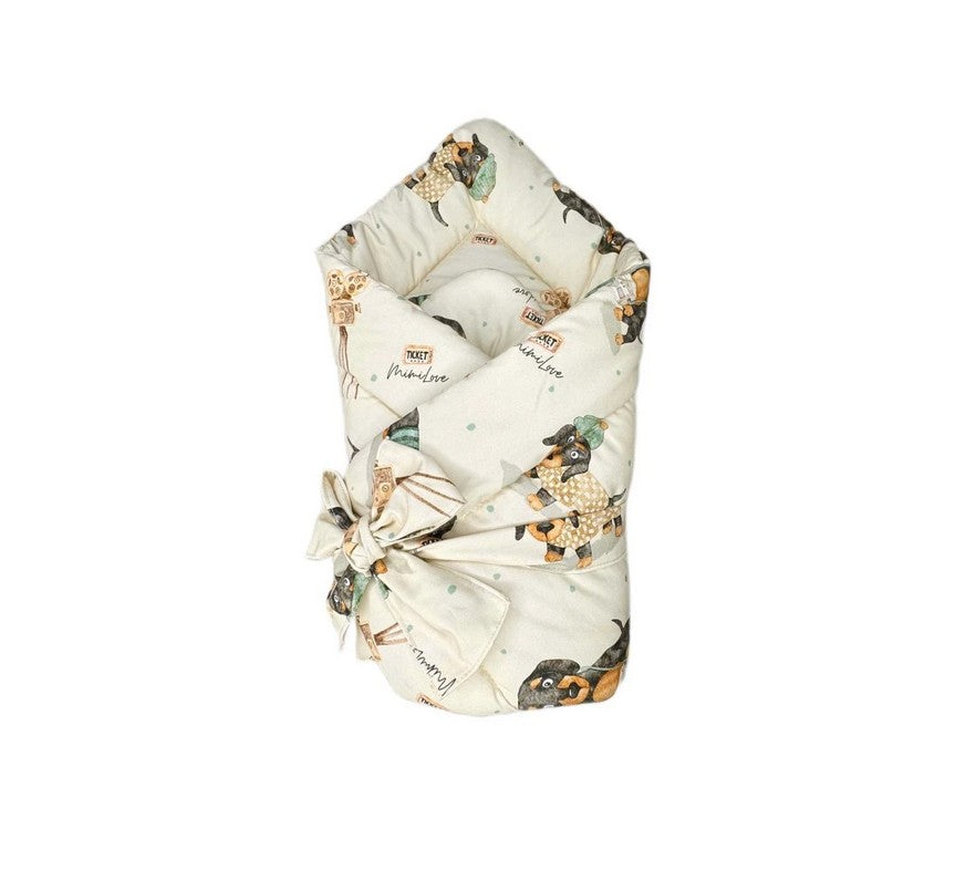 Babyhorn / Babymatte aus Baumwolle Hunde