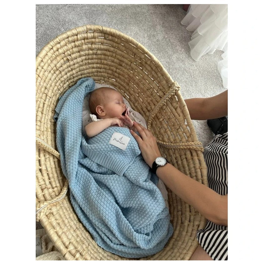 Bambusdecke BABY HELLBLAU