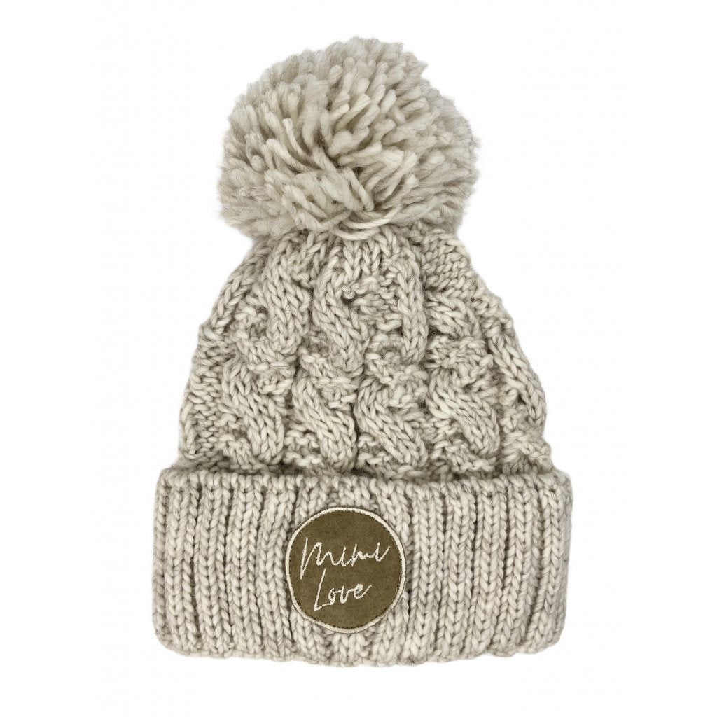 Wintermütze LOGO Gr. 0 – 2 Jahre Beige