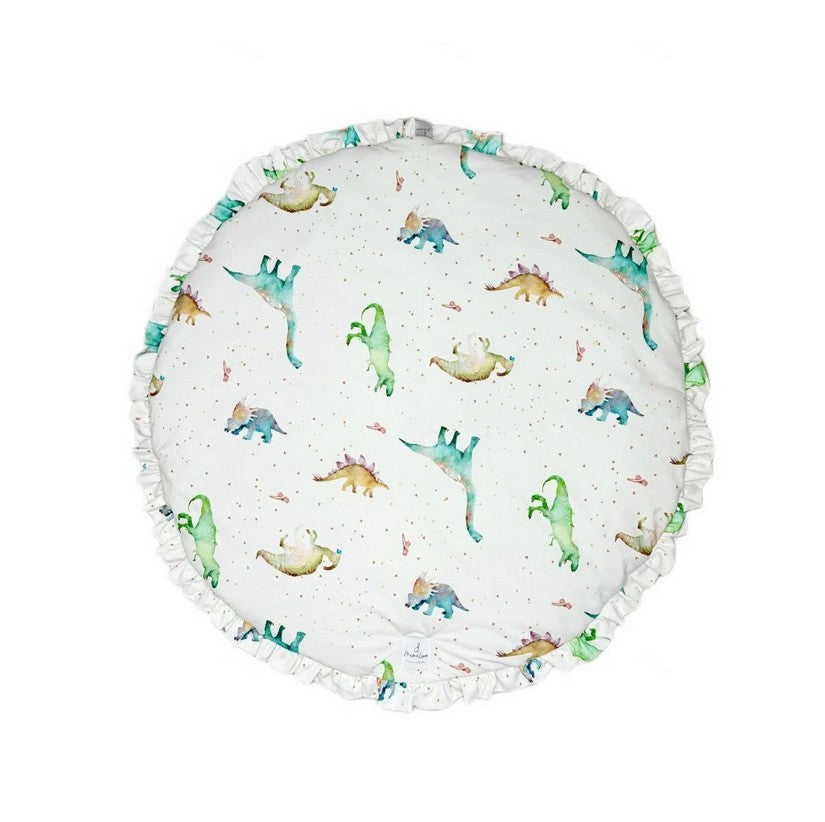 Spieldecke Dino White / Hellgrau
