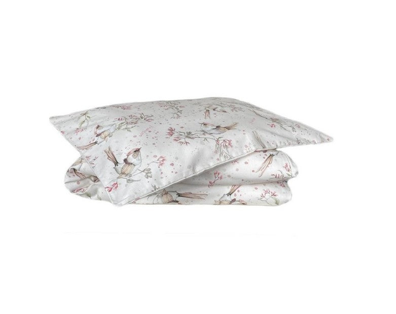 Bettwäsche-Set 140 x 200 cm Golden Birds Rosa