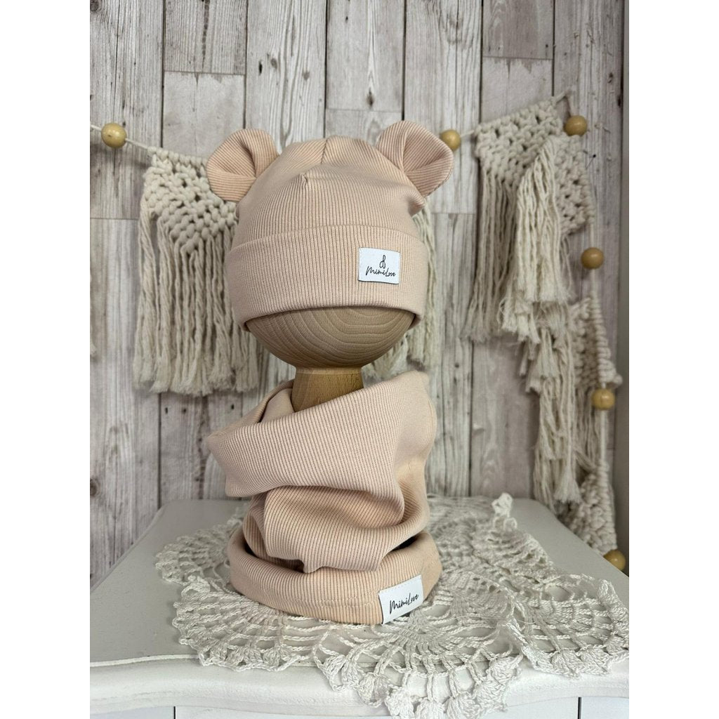 Übergangsmütze Hase Hellbeige