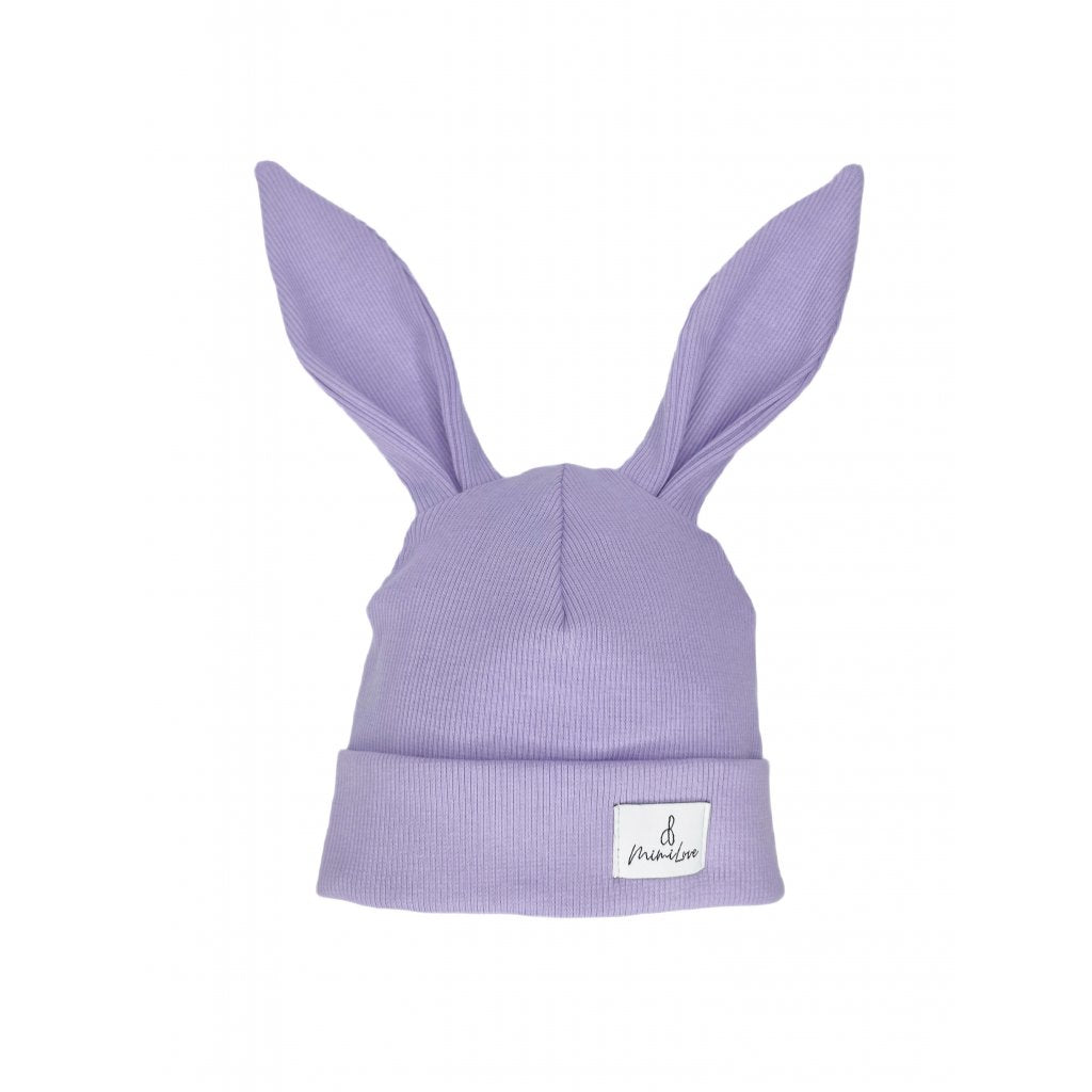 Übergangsmütze Hase Lavendel