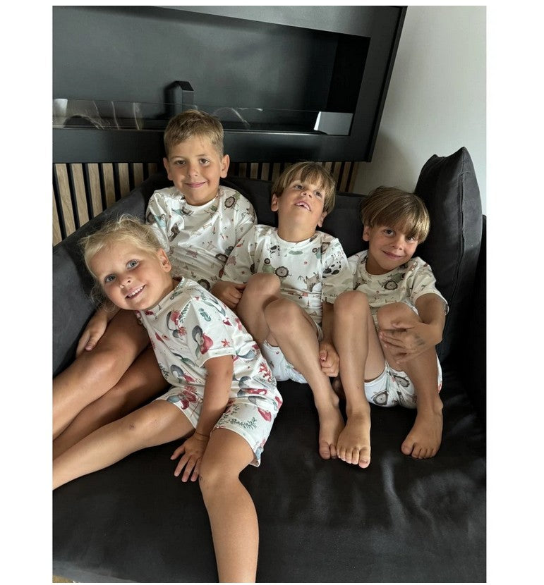 Kurzarm-Pyjama Meerjungfrau