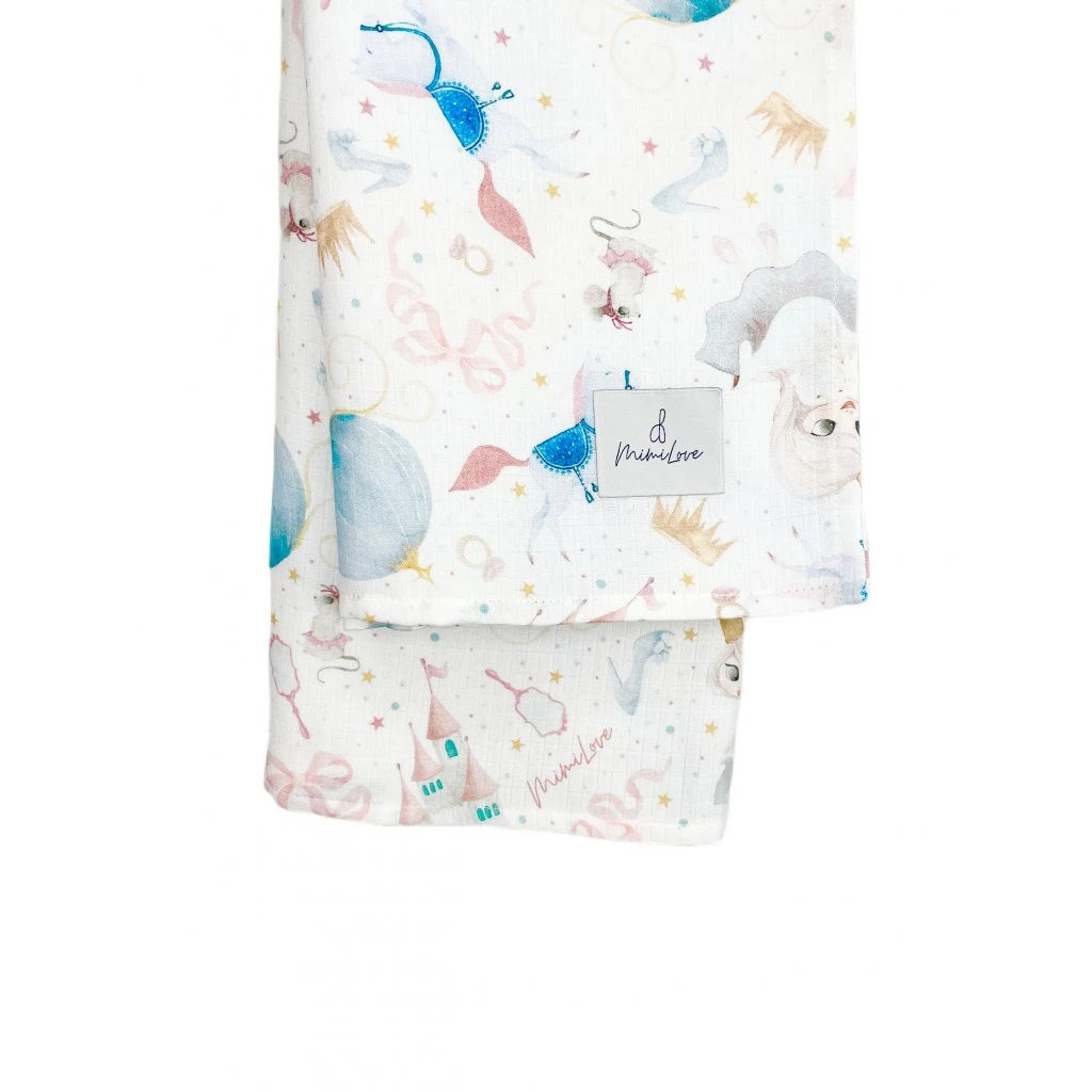 Musselin-Mullwindel 100 x 100 cm Prinzessin