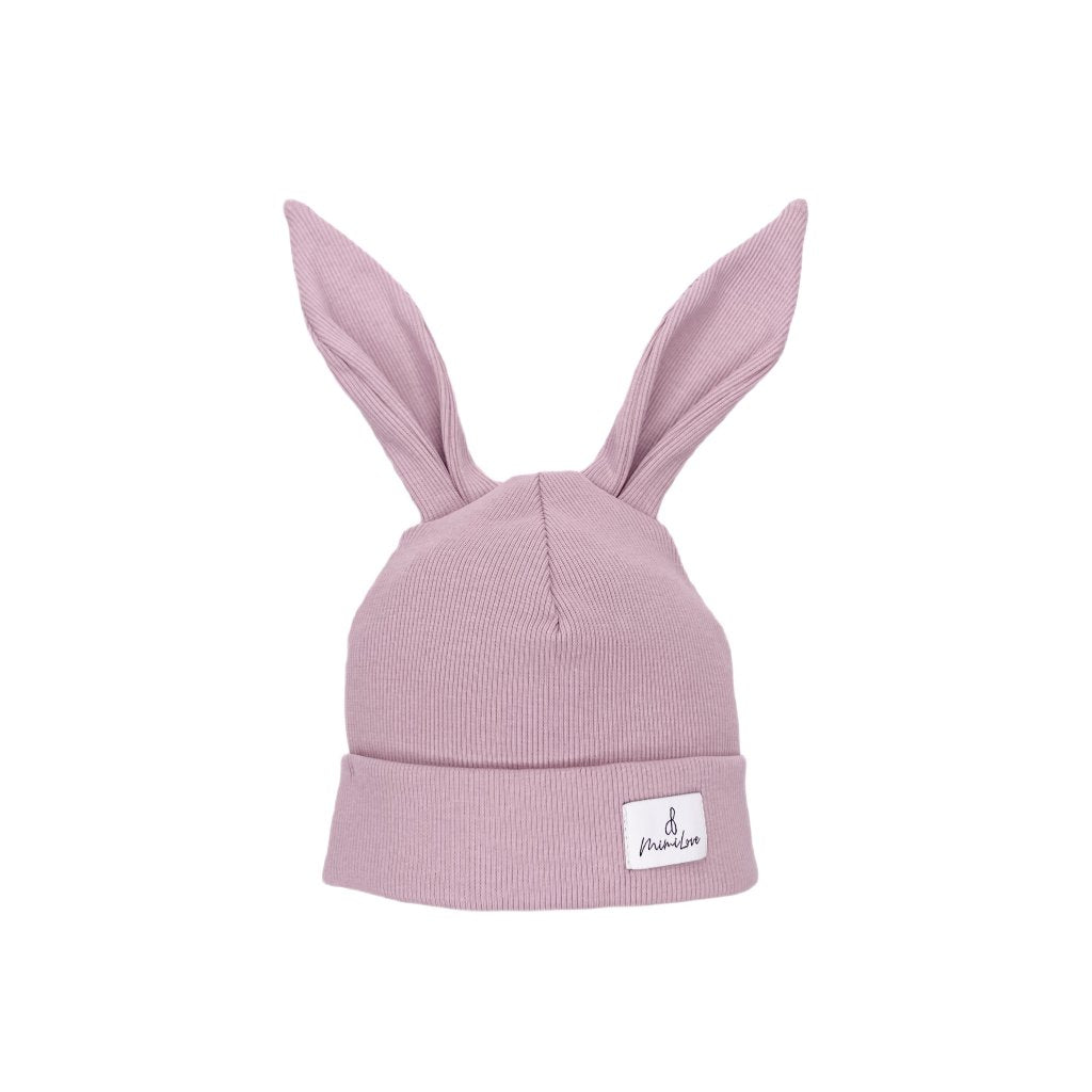 Übergangsmütze Hase Puderrosa