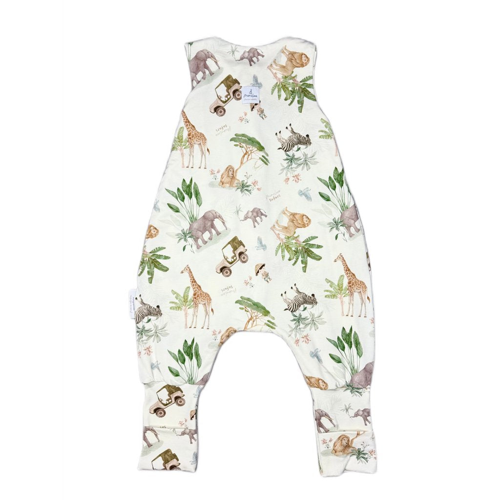 Leichter Schlafsack mit Beinen 3 - 5 Jahre - Safari