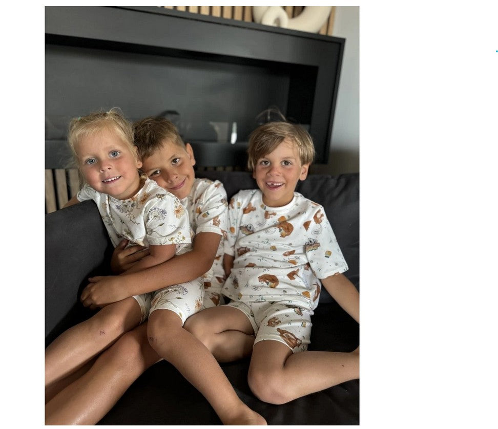 Kurzarm-Pyjama Wiese