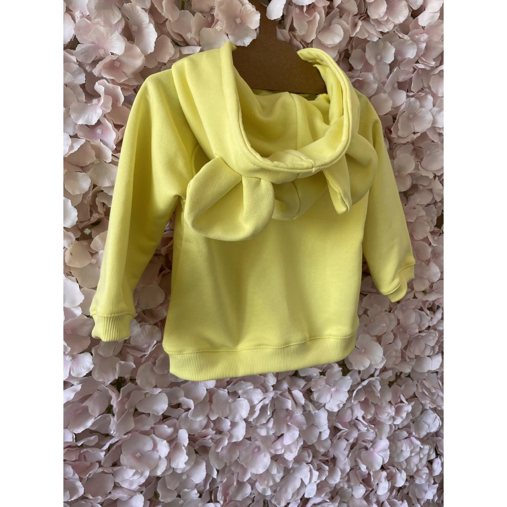 Kinder Hoodie TEDDYBÄR 2 – 3 Jahre Limone LIMITED EDITION