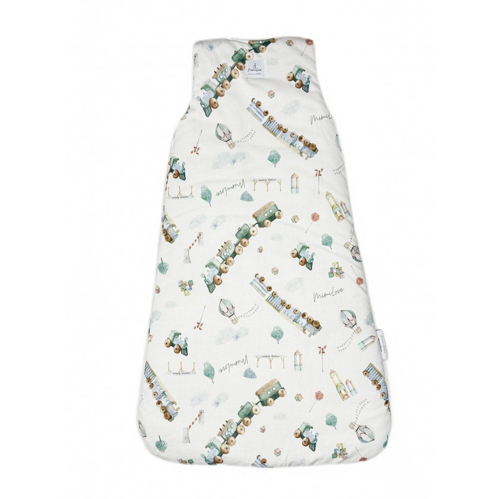 Baumwoll-Schlafsack für Kinder 04 - 18 Monate - Züge