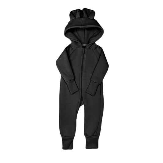Kinder-Overall TEDDYBÄR 06 - 18 Monate - Schwarz
