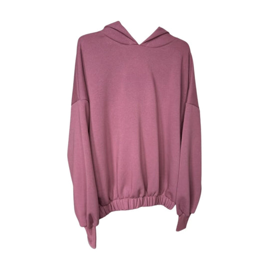 Damen Hoodie Trendy Pfingstrosa
