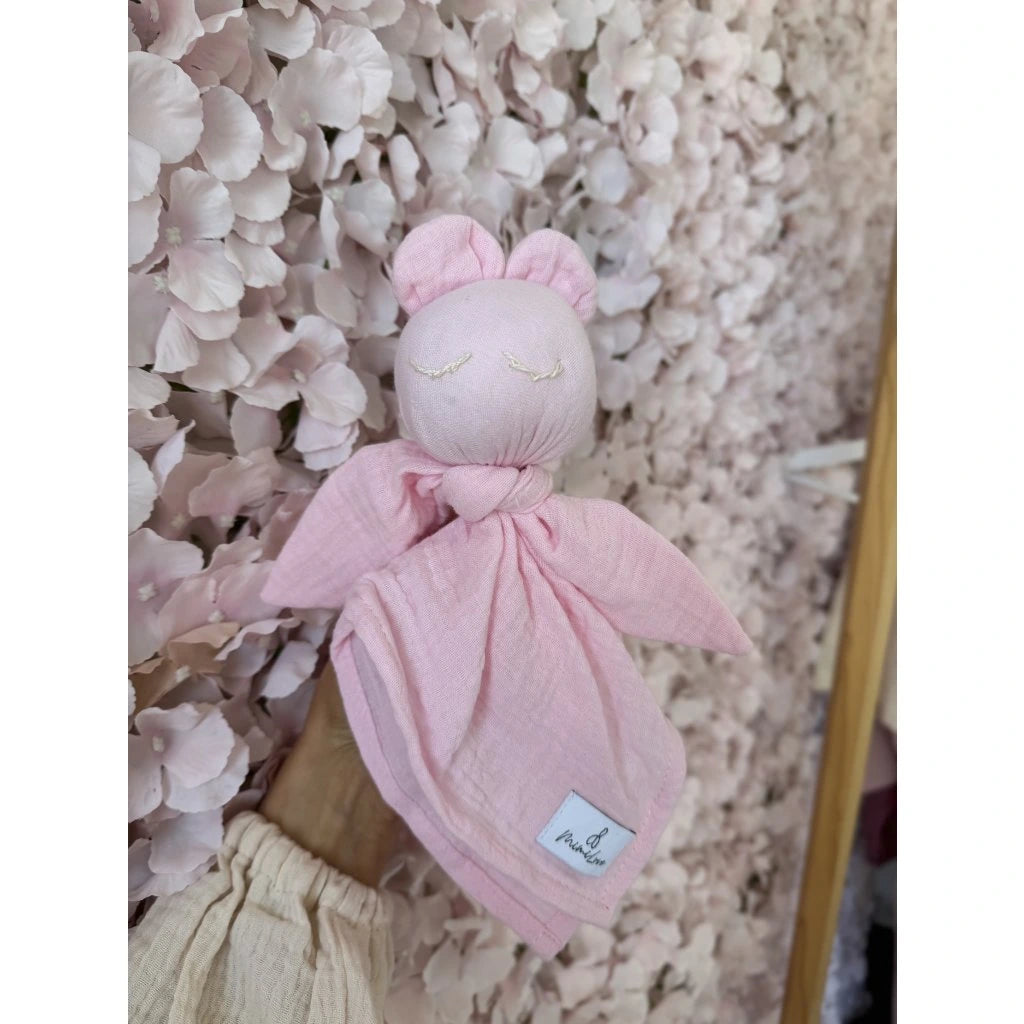 Musselin-Schmusetuch Teddybär Zuckerwatte