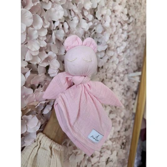 Musselin-Schmusetuch Teddybär Zuckerwatte