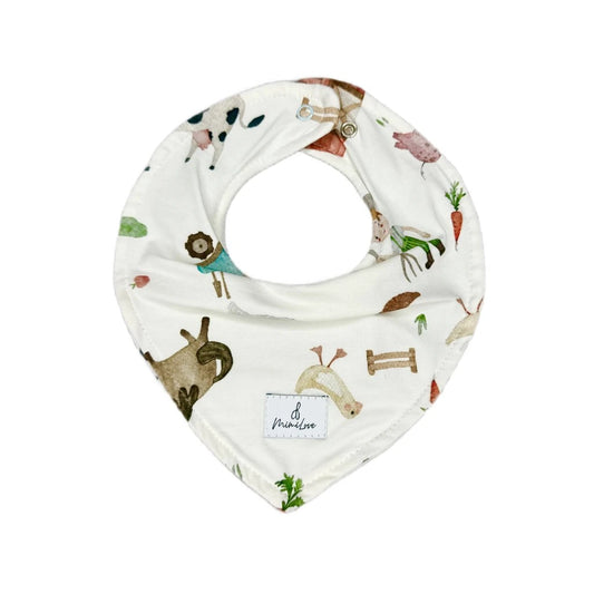 Baby Lätzchen - Farmer White