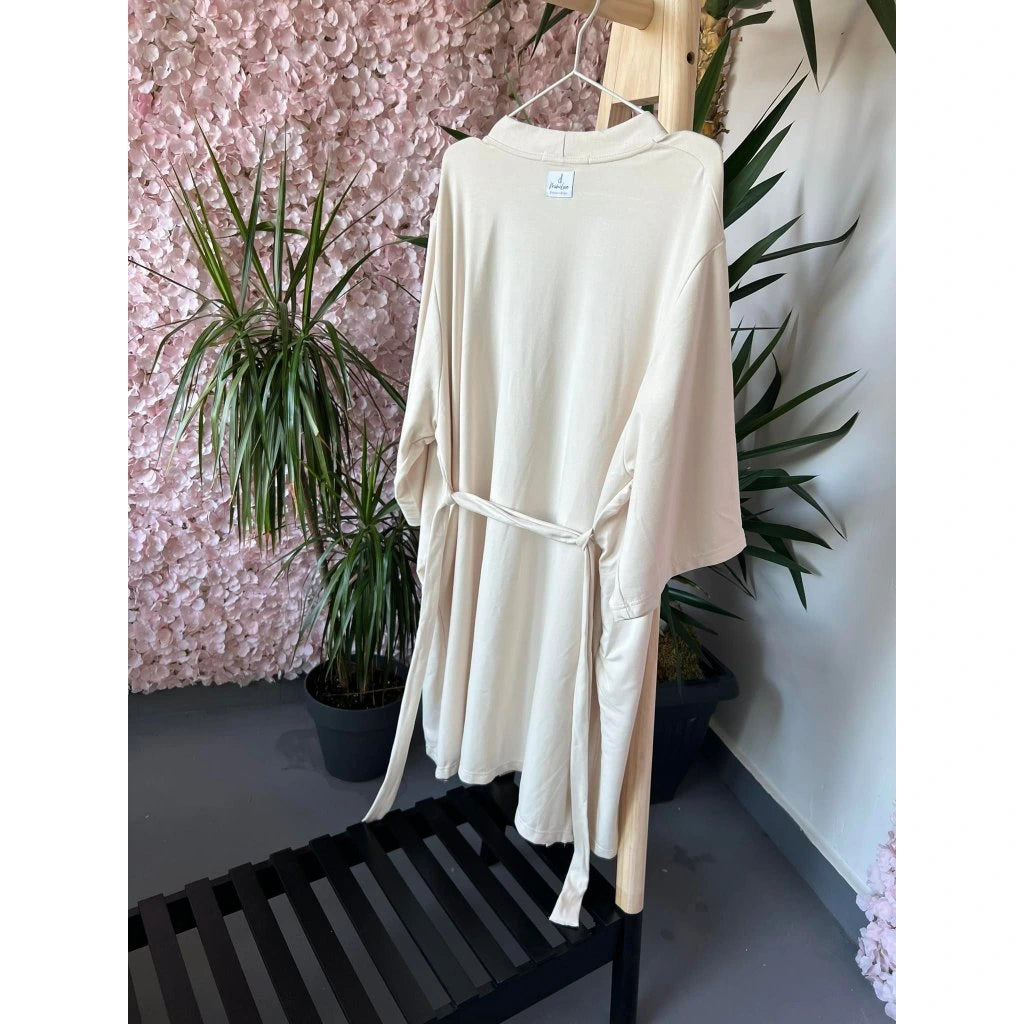 Eleganter Damenbademantel Beige