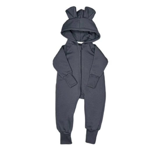Kinder-Overall TEDDYBÄR 0 - 6 Monate - Graphit