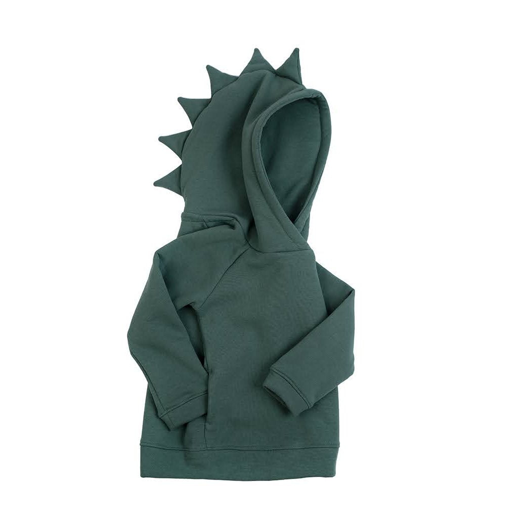 Kinder Hoodie DINO 6 - 7 Jahre Flaschengrün