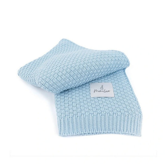 Bambusdecke BABY HELLBLAU