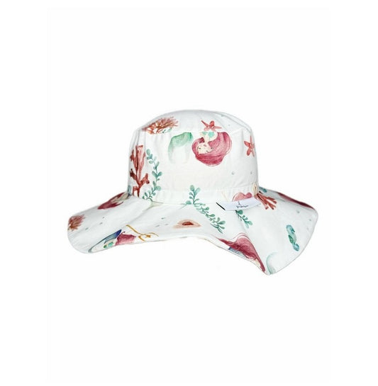 Baumwollhut mit Schleife - Meerjungfrau