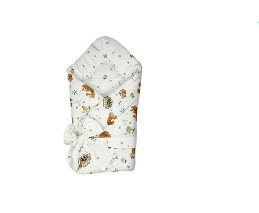 Babyhorn / Babymatte aus Baumwolle Teddybär