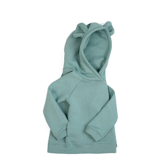 Kinder Hoodie TEDDYBÄR 06 – 12 Monate Aqua
