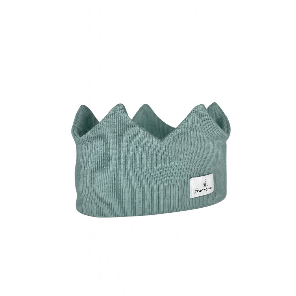 Baumwoll-Stirnband Krone 1 - 3 Jahre - Aqua