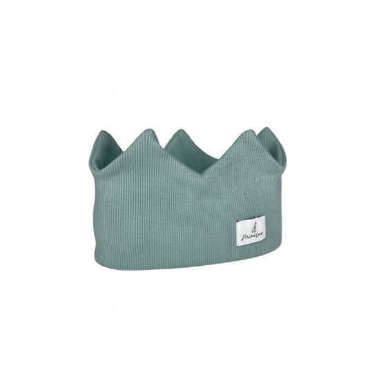 Baumwoll-Stirnband Krone 1 - 3 Jahre - Aqua