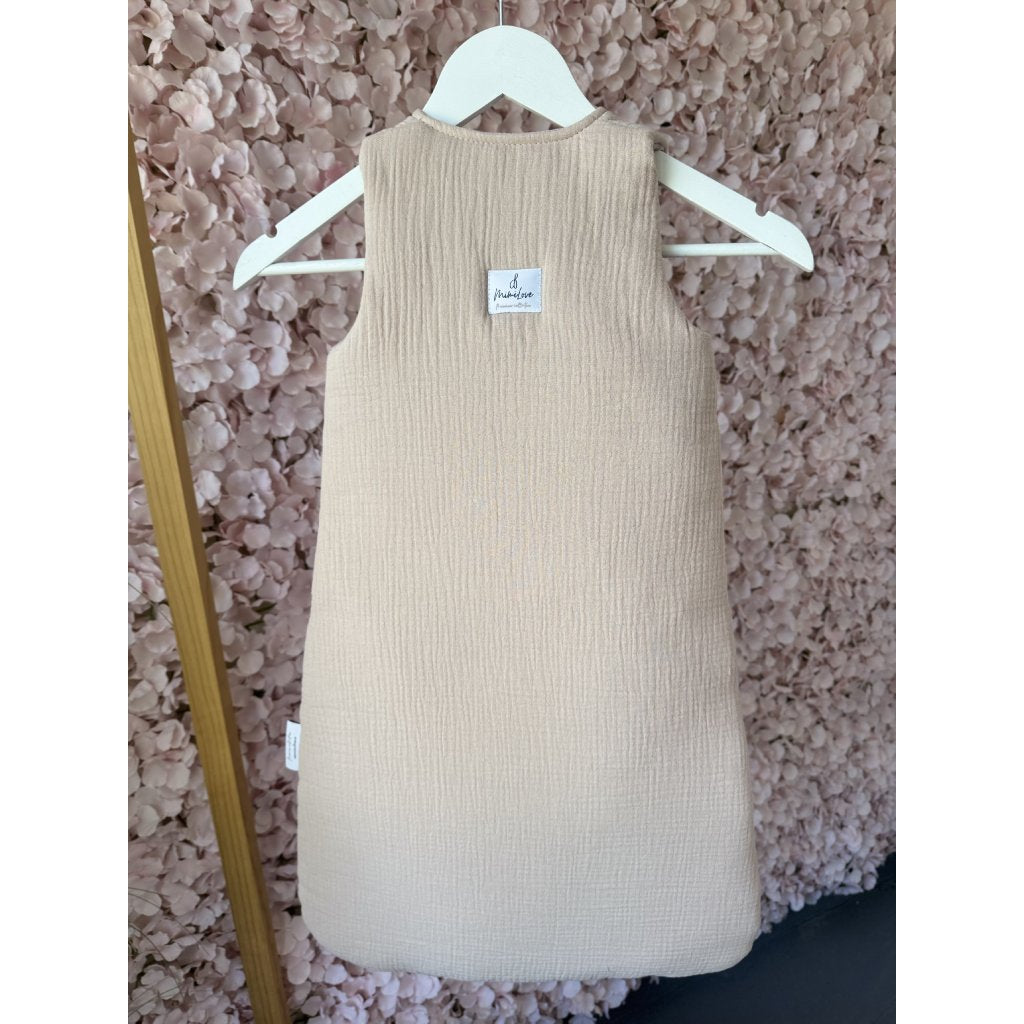 Musselin Schlafsack 2.5 TOG mit Füllung 04 - 18 Monate - Beige