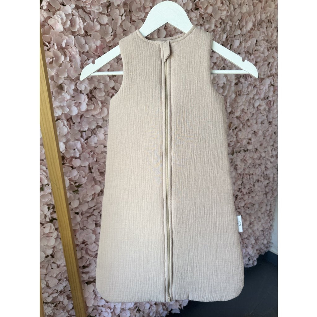 Musselin Schlafsack 2.5 TOG mit Füllung 04 - 18 Monate - Beige