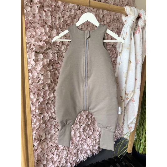 Baumwoll-Schlafsack mit Beinen für Kinder 09 - 36 Monate - Dunkelgrau