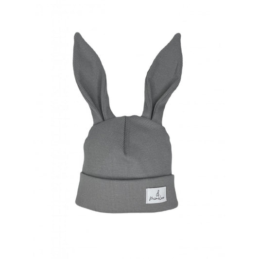 Übergangsmütze Hase Dunkelgrau