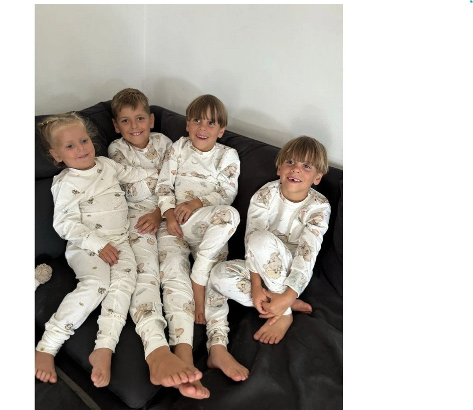 Langarm-Pyjama Elefanten