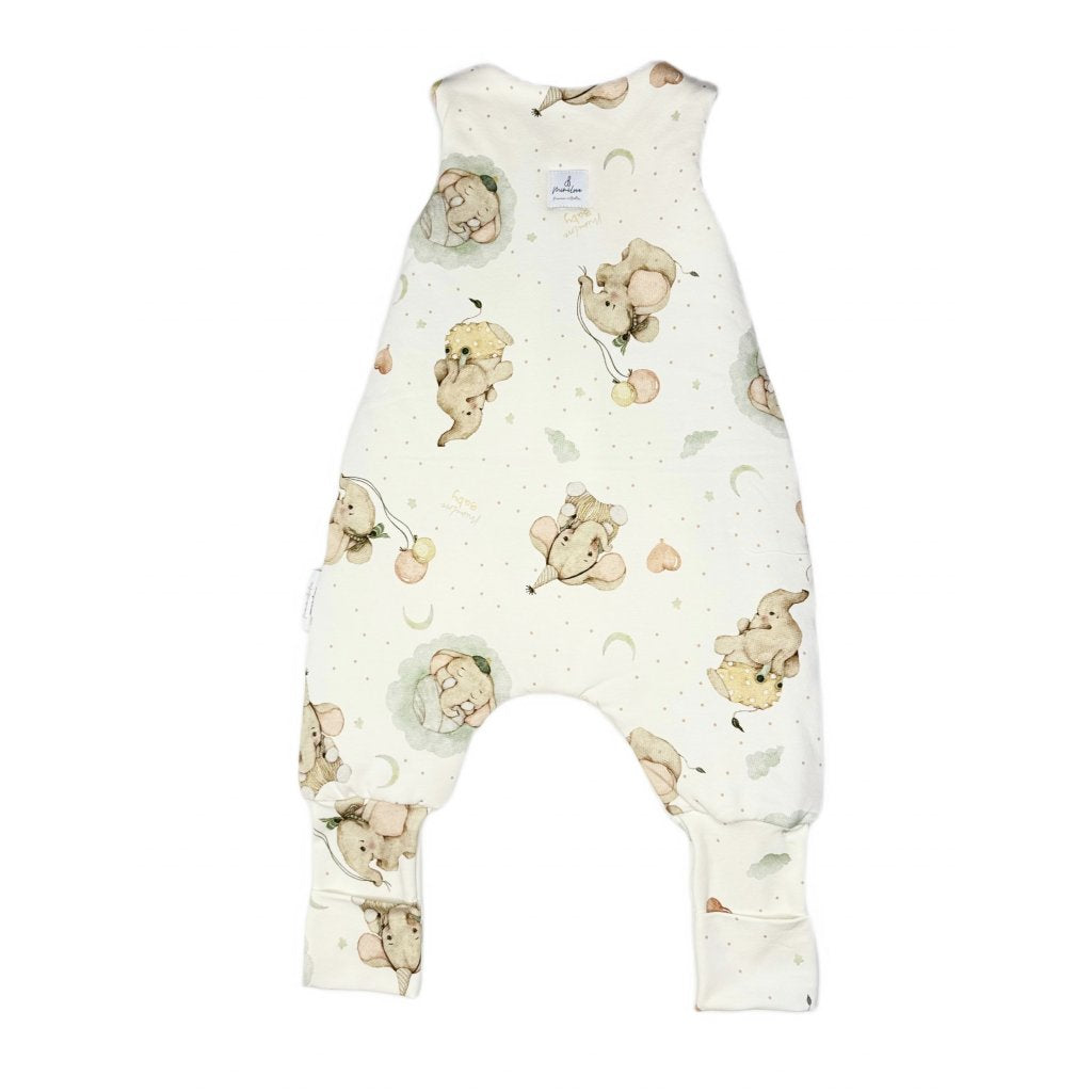 Leichter Schlafsack mit Beinen 09 - 36 Monate - Elefanten
