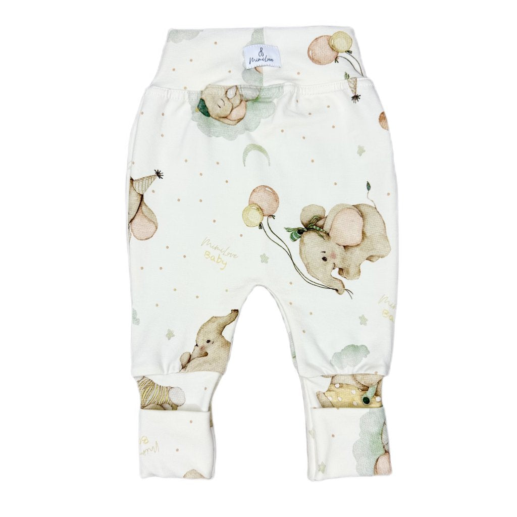 Pumphose für Baby 1 - 3 Monate ELEFANTEN