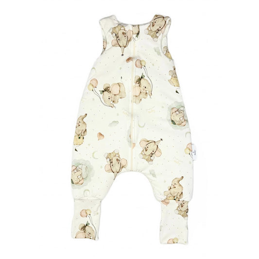 Leichter Schlafsack mit Beinen 09 - 36 Monate - Elefanten