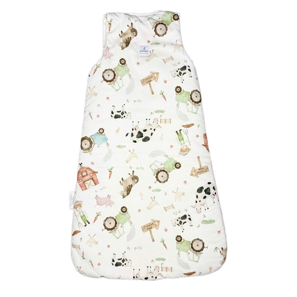 Baumwoll-Schlafsack für Kinder 04 - 18 Monate - Farmer Weiß