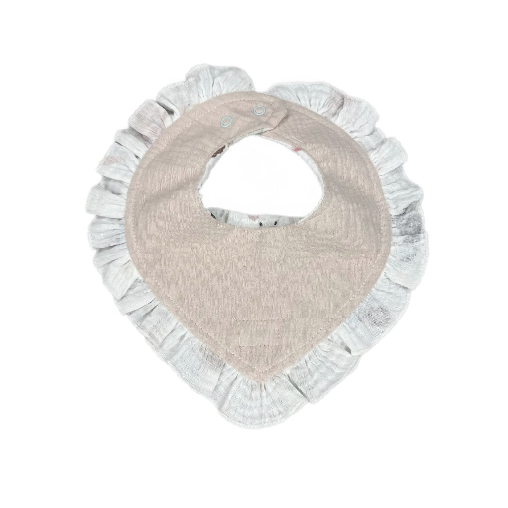 Baby Lätzchen - Farmer White aus Musselin